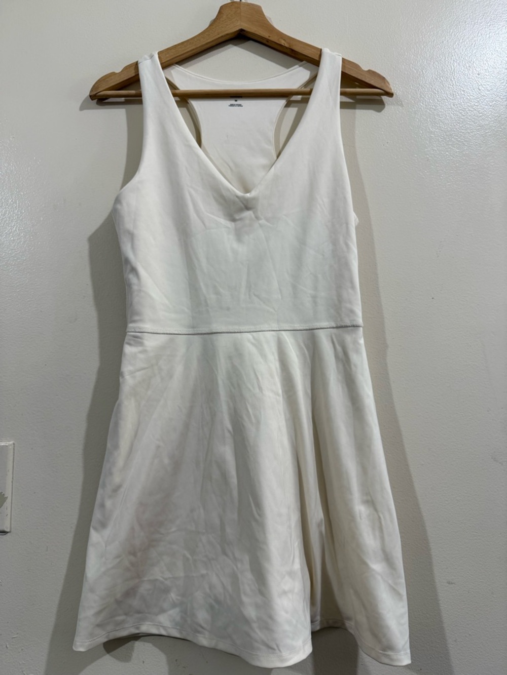 Reformation Cream V-Neck Sleeveless Mini Dress - Picture 3 of 7